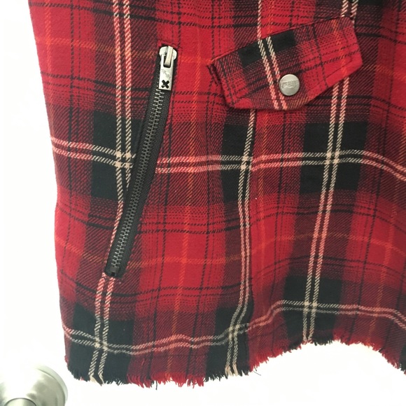 -SOLD- Torrid Tripp Red & Black Plaid Vest - Picture 3 of 8